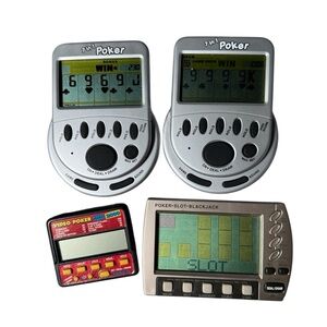 Vintage Handheld Electronic Casino Game Lot